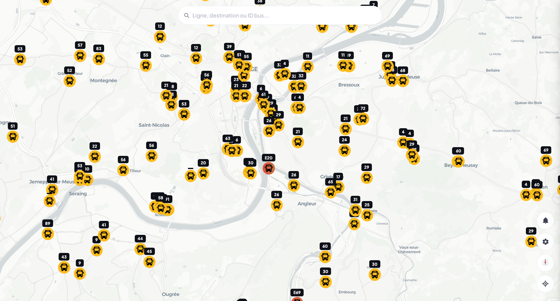 Letec Finder — site de suivi de transport en direct